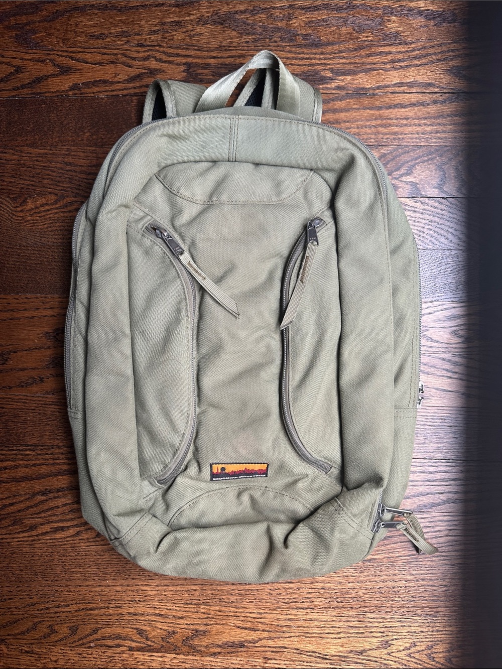 Brooklyn Industries Olive Canvas Backpack
